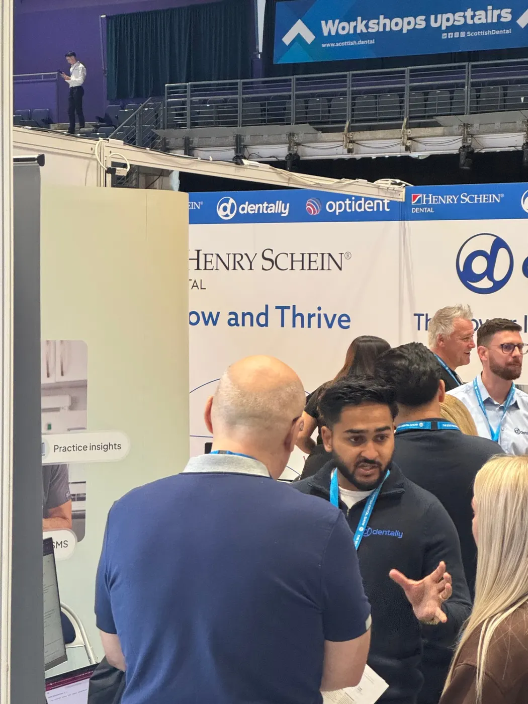 Henry Schein and Dentally stands with attendees at the Scottish Dental Show 2026