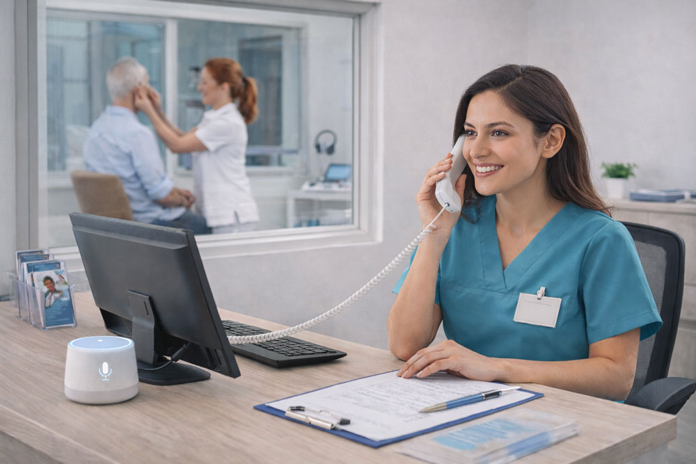 ai receptionist for audiologists