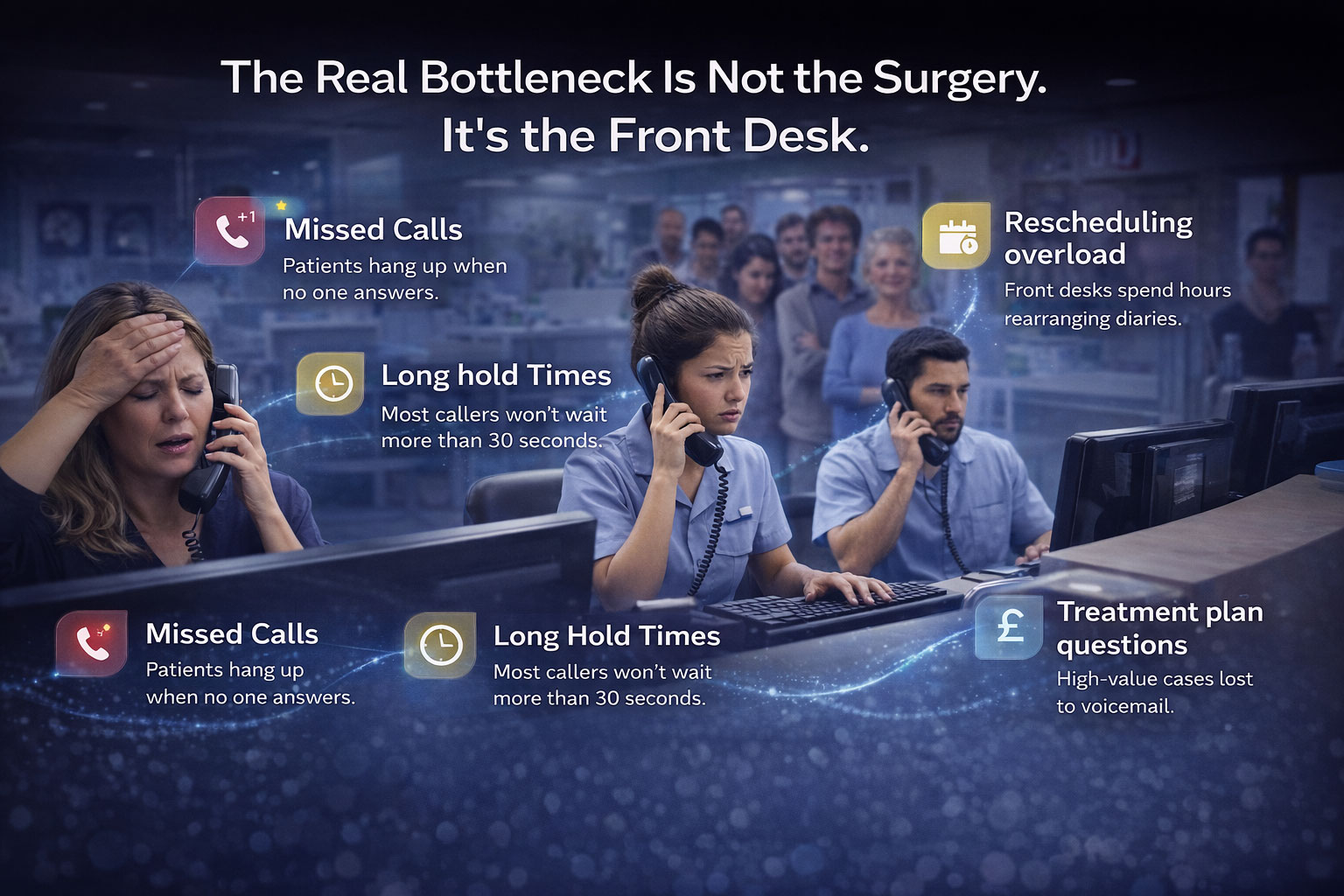 The real bottleneck is the front desk